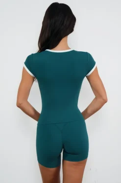 Cloud II™ Bra Tee - Spruce Contrast