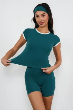 Cloud II™ Bra Tee - Spruce Contrast