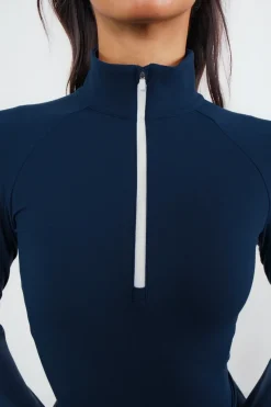 Cloud II™ Fitted Half Zip - Nocturne Contrast