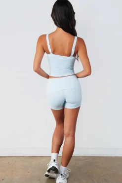 Cloud II™ Foldover Mini Short - Clear Sky Washed