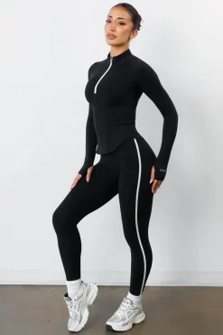Cloud II™ Half Zip Top - Midnight Contrast