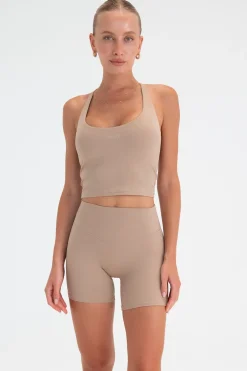 Cloud II™ Lace Up Tank - Khaki
