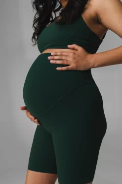 Cloud II™ Maternity Biker Short - Forest