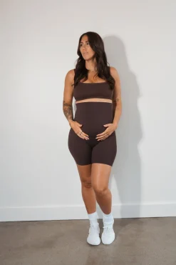 Cloud II™ Maternity Rider Short - Espresso