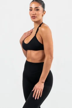 Cloud II™ Micro Halter Bra - Midnight