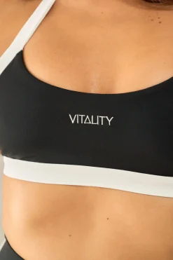 Cloud II™ Mini Halter Bra - Midnight Contrast