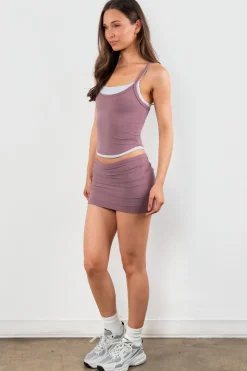 Cloud II™ Mini Skort - Earthy Plum