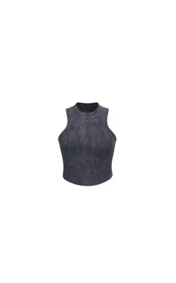 Cloud II™ Rib High Neck Tank - Oxford Washed