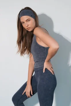 Cloud II™ Rib High Neck Tank - Oxford Washed