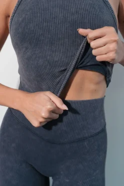 Cloud II™ Rib High Neck Tank - Oxford Washed