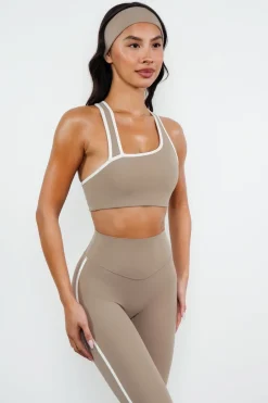 Cloud II™ Swoop Bra - Cashew Contrast