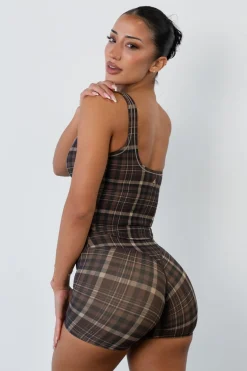 Cloud II™ Volley Short - Espresso Plaid