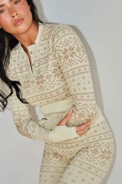 Vitality BaseLayer Henley Top - Snowflake