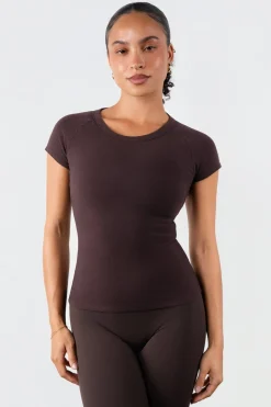 Vitality Basis® Raglan Tee - Espresso