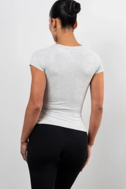 Vitality Basis® Raglan Tee - Stone Heather
