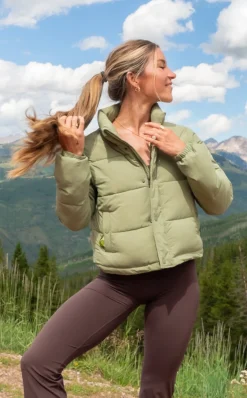 Vitality Convertible Puffer - Matcha