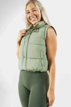 Vitality Convertible Puffer - Matcha