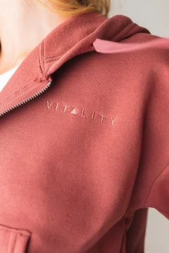 Vitality Cozy® Women's Zip - Rosewood