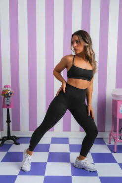 Vitality Daydream® Stitch Racer Bra - Midnight Marl