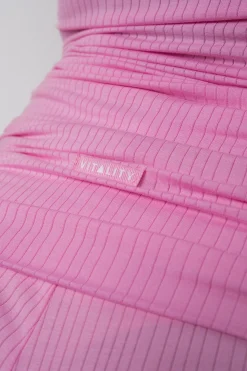 Vitality Float® Rib Foldover Short - Pink Frosting