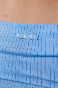 Vitality Float Rib Foldover Short - Sky