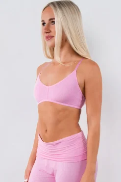 Vitality Float® Rib V Bralette - Pink Frosting