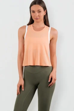 Vitality Flow Racer Tank - Light Peach