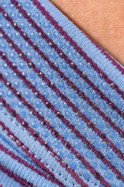 Vitality Microstripe Tube Top - Bluebird Microstripe
