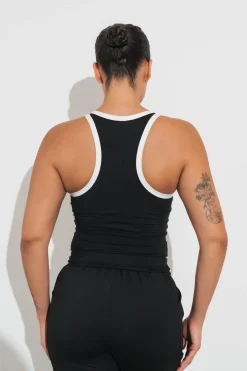 Vitality Motive® Racer Tank - Midnight Contrast