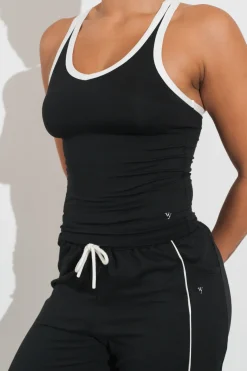Vitality Motive® Racer Tank - Midnight Contrast