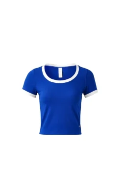 Vitality Motive® Scoop Tee - River Contrast