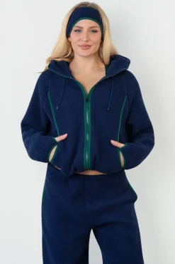 Vitality Polar Fleece Full Zip Hoodie - Oxford