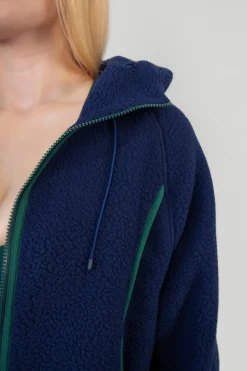 Vitality Polar Fleece Full Zip Hoodie - Oxford