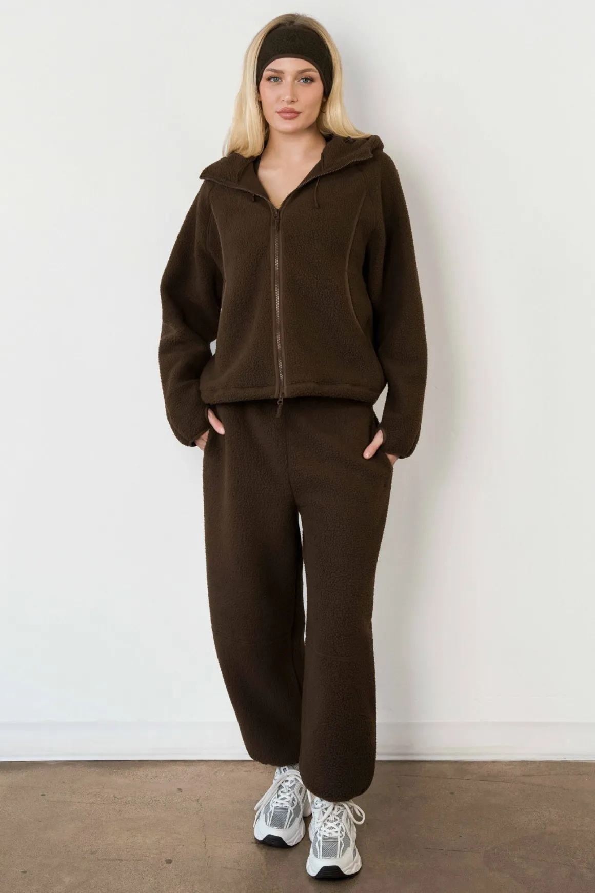 Vitality Polar Fleece Jogger - Toasted Walnut