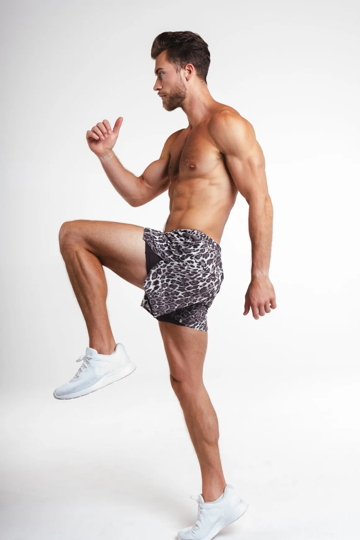 Vitality Prime® Sport Short 5" - Espresso Feline