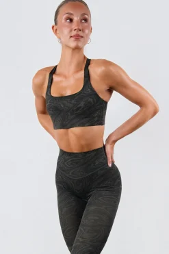 Vitality Pulse® Strappy Racer Bra - Woodgrain