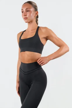 Vitality Pulse® Strappy Racer Bra - Midnight Washed