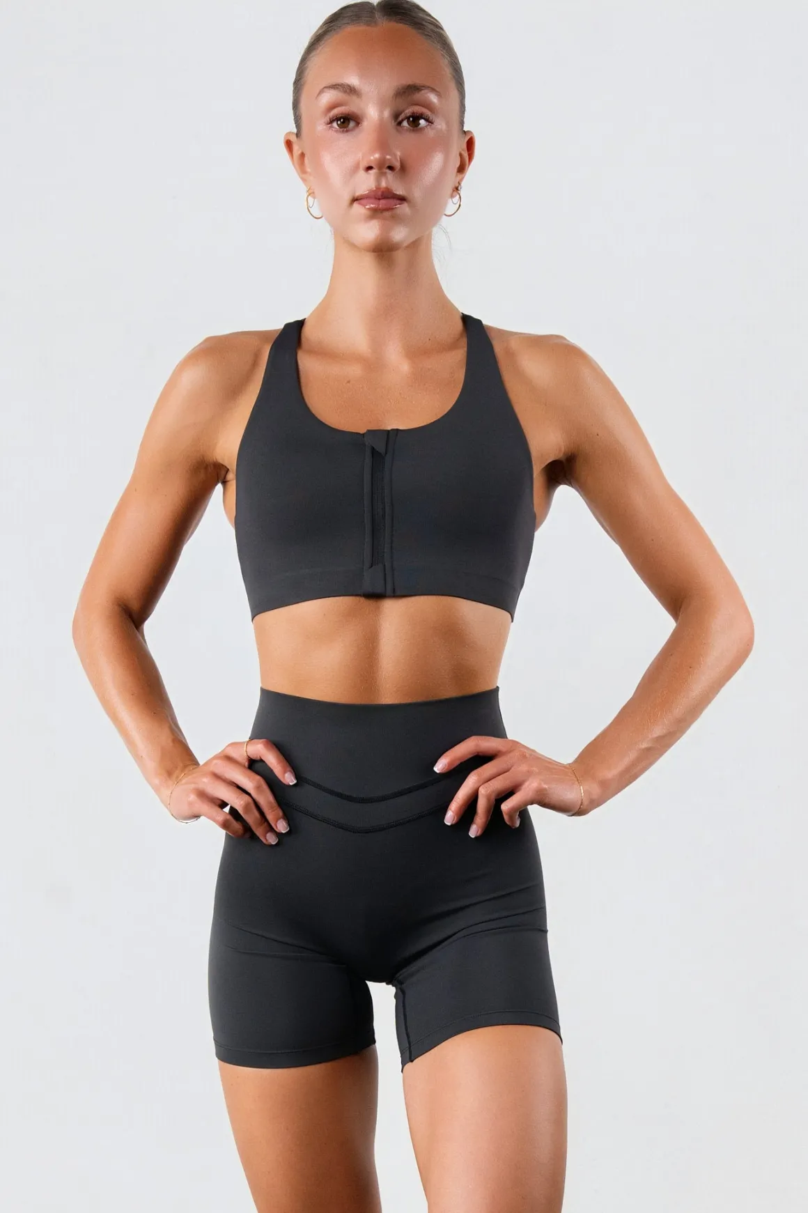 Vitality Pulse® Zip Bra - Midnight Washed