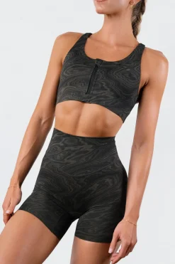 Vitality Pulse® Zip Bra - Woodgrain