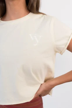 Vitality Retro® Varsity Tee - Ivory