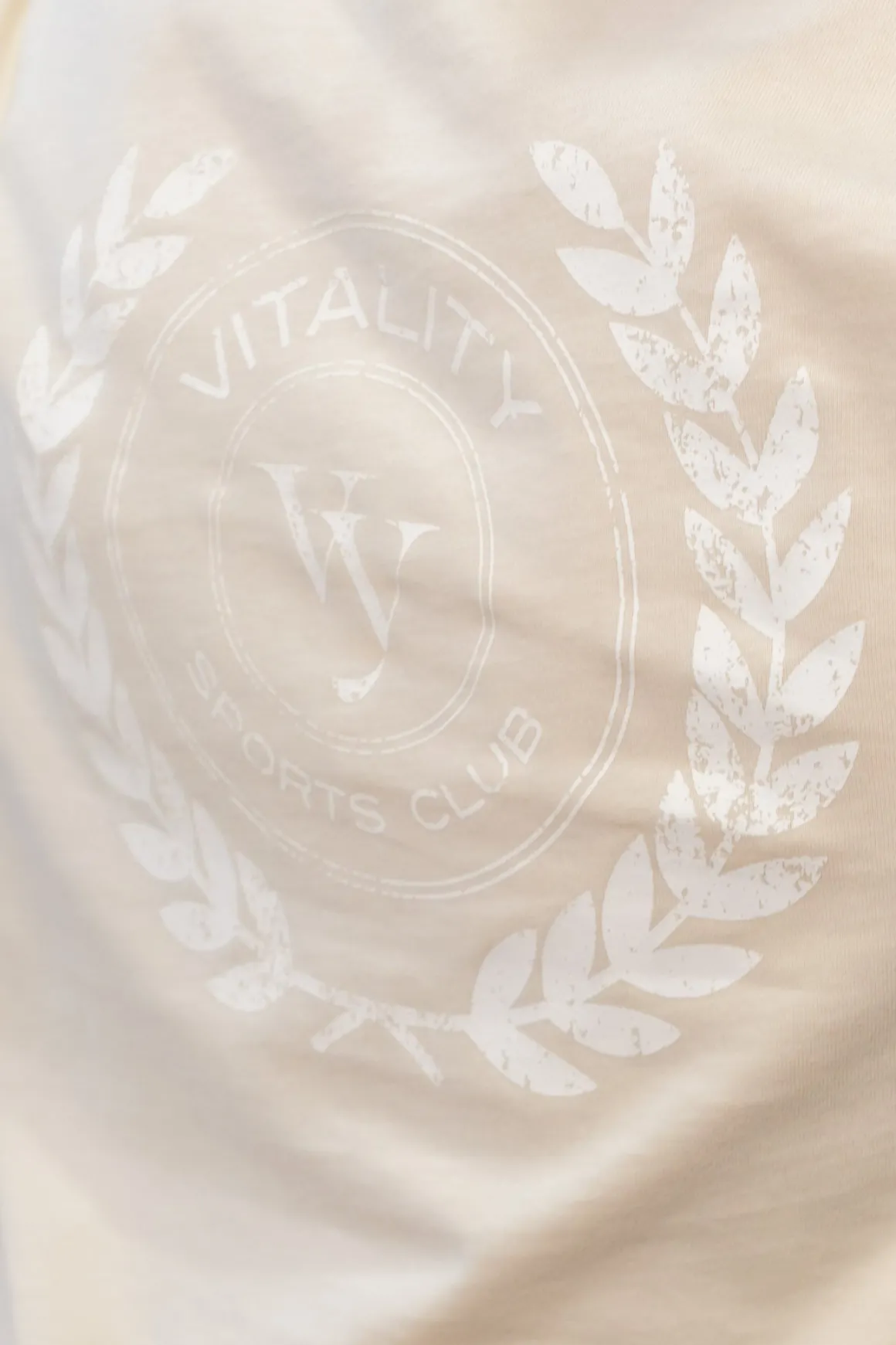 Vitality Retro® Varsity Tee - Ivory