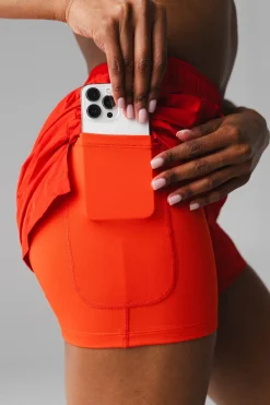 Vitality Surface Run Short - Blood Orange