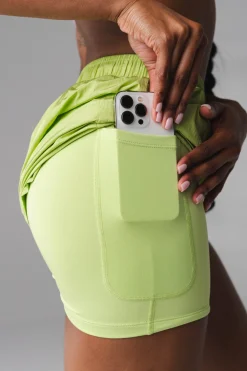 Vitality Surface Run Short - Lime