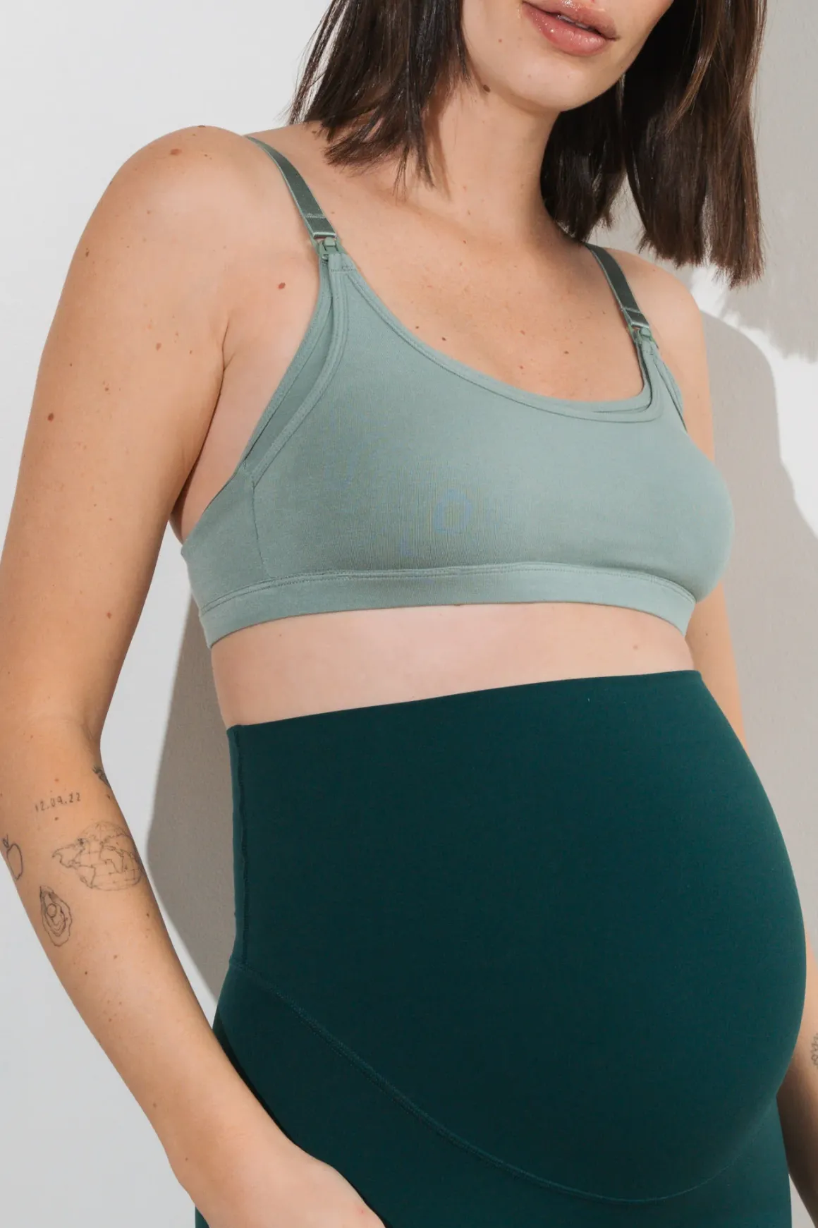 Vitality Vital® Maternity Scoop Bralette - Thyme