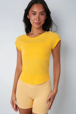 Vitality Whisper Raglan Tee - Mango