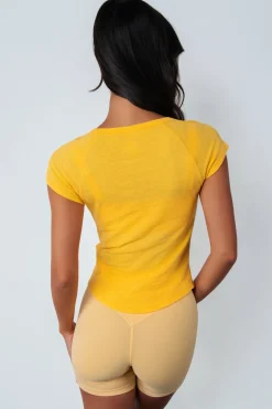 Vitality Whisper Raglan Tee - Mango