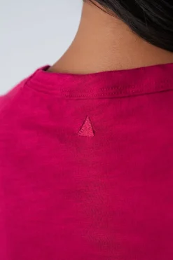 Vitality Whisper Raglan Tee - Passionfruit