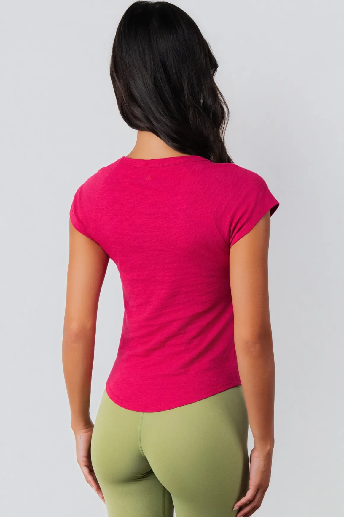 Vitality Whisper Raglan Tee - Passionfruit